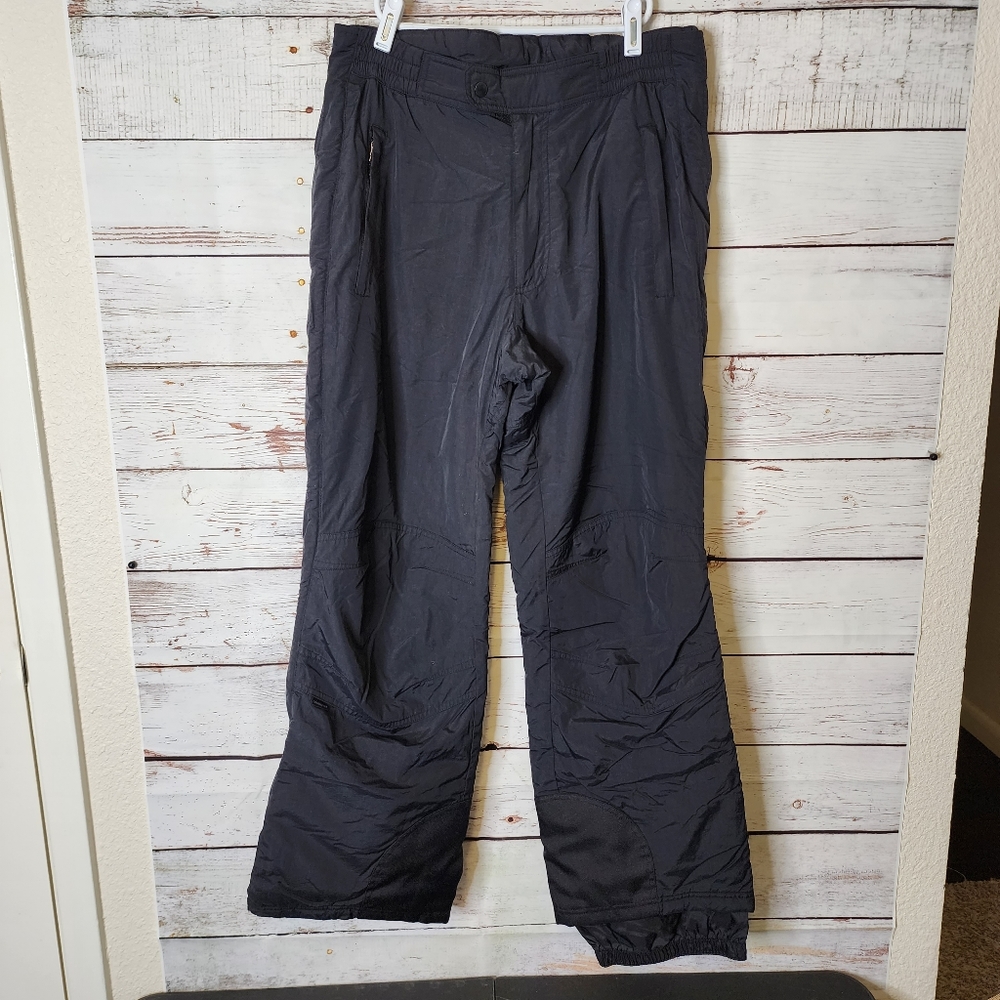 Obermeyer Mens Black Alta Ski Pant Full Side Hidden Zip...size Medium